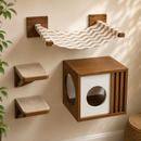 Kit Playground Suspenso para Gatos 4 Peças Premium