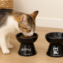 Kit 2 Comedouros de Cerâmica Luxo