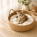 Ninho Premium de Rattan para Gatos