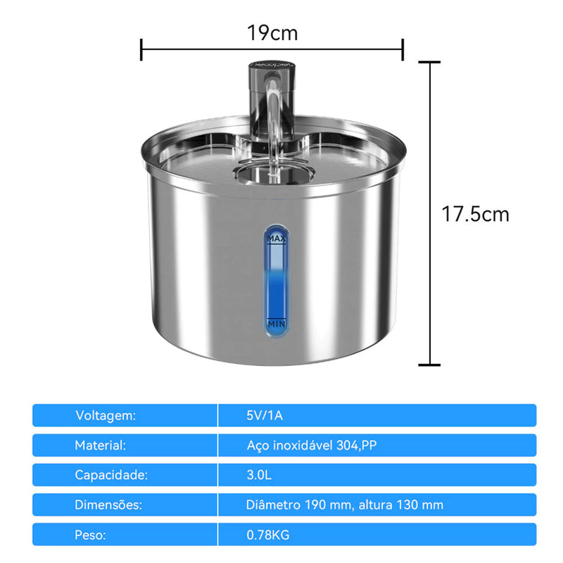 Bebedouro Automático Premium Para Gatos