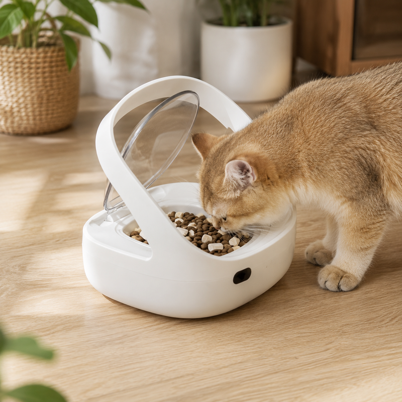 Alimentador com Microchip para Gatos