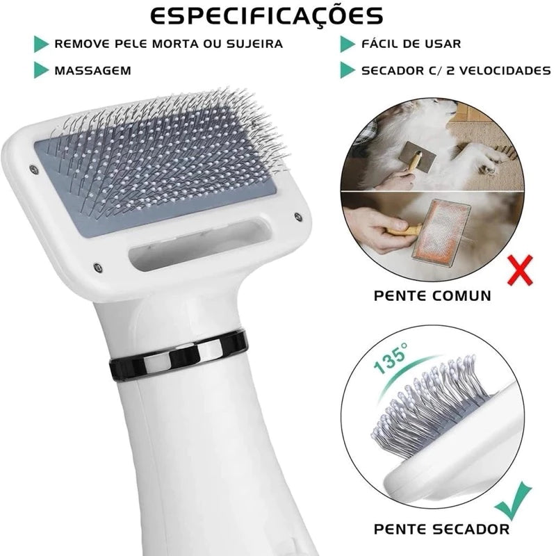 Escova Secadora Profissional Para Gatos