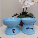 Kit 2 Comedouros de Cerâmica Luxo