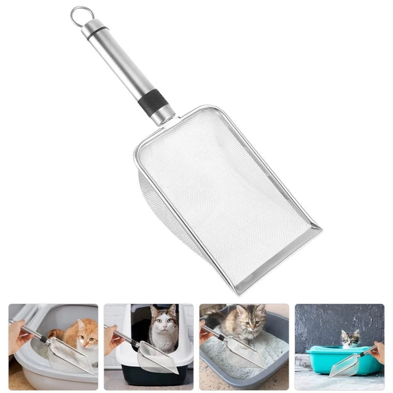 Pá Higiênica Inox para Gatos