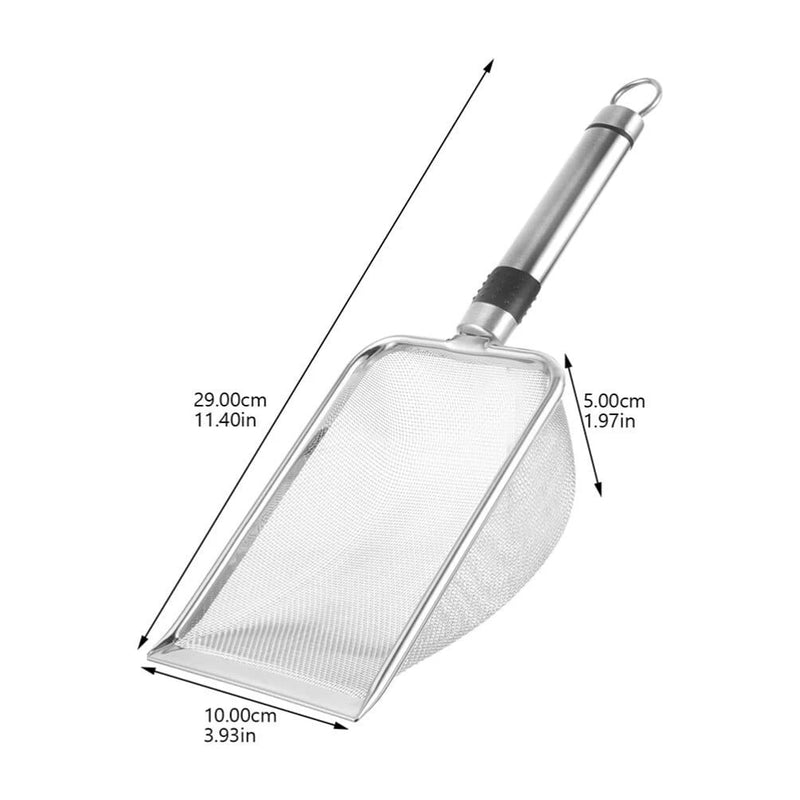 Pá Higiênica Inox para Gatos