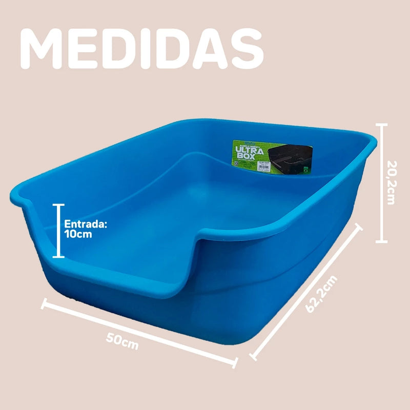 Caixa de Areia  Higiênica Ultrabox para Gatos