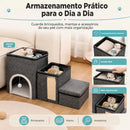 Escada Para Gatos  3 Degraus Multifuncional